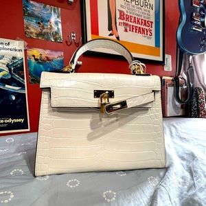 Ainifeel Vegan Leather, White Bag